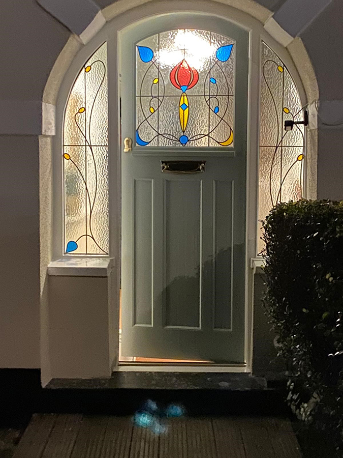 Front Door at Night